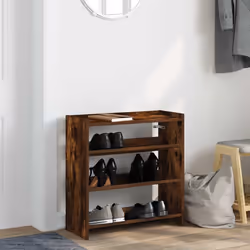vidaXL Shoe Rack Shoe Cabinet Shoe Storage Shelf Hall Cupboard Engineered Wood - smoked oak, 62 cm/ 60 cm - Additional view 2