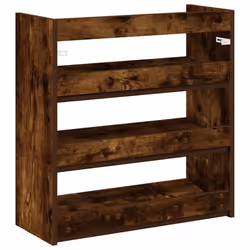 vidaXL Shoe Rack Shoe Cabinet Shoe Storage Shelf Hall Cupboard Engineered Wood - smoked oak, 62 cm/ 60 cm - Additional view 5