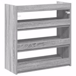 vidaXL Shoe Rack Shoe Cabinet Shoe Storage Shelf Hall Cupboard Engineered Wood - grey sonoma, 62 cm/ 60 cm - Additional view 5