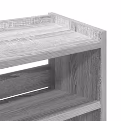 vidaXL Shoe Rack Shoe Cabinet Shoe Storage Shelf Hall Cupboard Engineered Wood - grey sonoma, 62 cm/ 60 cm - Additional view 6