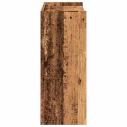 vidaXL Shoe Rack Shoe Cabinet Shoe Storage Shelf Hall Cupboard Engineered Wood - old wood, 62 cm/ 60 cm - Additional view 4