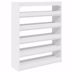 vidaXL Shoe Rack Shoe Cabinet Shoe Storage Shelf Hall Cupboard Engineered Wood - white, 100 cm/ 80 cm - Additional view 5