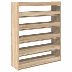 vidaXL Shoe Rack Shoe Cabinet Shoe Storage Shelf Hall Cupboard Engineered Wood - sonoma oak, 100 cm/ 80 cm - Additional view 5