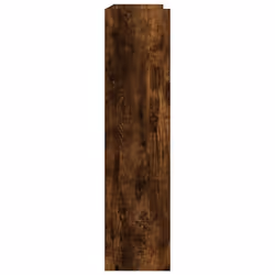 vidaXL Shoe Rack Shoe Cabinet Shoe Storage Shelf Hall Cupboard Engineered Wood - smoked oak, 100 cm/ 80 cm - Additional view 4