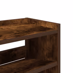 vidaXL Shoe Rack Shoe Cabinet Shoe Storage Shelf Hall Cupboard Engineered Wood - smoked oak, 100 cm/ 80 cm - Additional view 6