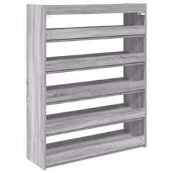 vidaXL Shoe Rack Shoe Cabinet Shoe Storage Shelf Hall Cupboard Engineered Wood - grey sonoma, 100 cm/ 80 cm - Additional view 5