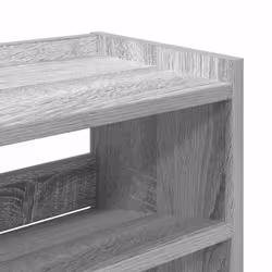 vidaXL Shoe Rack Shoe Cabinet Shoe Storage Shelf Hall Cupboard Engineered Wood - grey sonoma, 100 cm/ 80 cm - Additional view 6