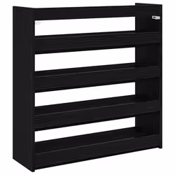 vidaXL Shoe Rack Shoe Cabinet Shoe Storage Shelf Hall Cupboard Engineered Wood - black, 81 cm/ 80 cm - Additional view 5