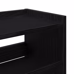 vidaXL Shoe Rack Shoe Cabinet Shoe Storage Shelf Hall Cupboard Engineered Wood - black, 81 cm/ 80 cm - Additional view 6