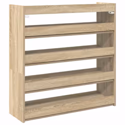 vidaXL Shoe Rack Shoe Cabinet Shoe Storage Shelf Hall Cupboard Engineered Wood - sonoma oak, 81 cm/ 80 cm - Additional view 5