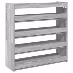 vidaXL Shoe Rack Shoe Cabinet Shoe Storage Shelf Hall Cupboard Engineered Wood - grey sonoma, 81 cm/ 80 cm - Additional view 5