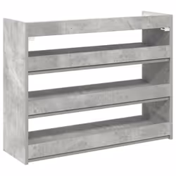 vidaXL Shoe Rack Shoe Cabinet Shoe Storage Shelf Hall Cupboard Engineered Wood - concrete grey, 62 cm/ 80 cm - Additional view 5