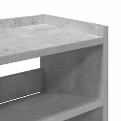 vidaXL Shoe Rack Shoe Cabinet Shoe Storage Shelf Hall Cupboard Engineered Wood - concrete grey, 62 cm/ 80 cm - Additional view 6