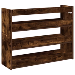 vidaXL Shoe Rack Shoe Cabinet Shoe Storage Shelf Hall Cupboard Engineered Wood - smoked oak, 62 cm/ 80 cm - Additional view 5
