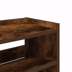 vidaXL Shoe Rack Shoe Cabinet Shoe Storage Shelf Hall Cupboard Engineered Wood - smoked oak, 62 cm/ 80 cm - Additional view 6