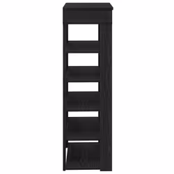 vidaXL Shoe Rack Shoe Cabinet Holder Hall Shoe Storage Shelf Engineered Wood - black, 60 cm - Additional view 4