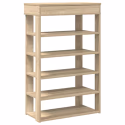 vidaXL Shoe Rack Shoe Cabinet Holder Hall Shoe Storage Shelf Engineered Wood - sonoma oak, 60 cm