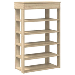 vidaXL Shoe Rack Shoe Cabinet Holder Hall Shoe Storage Shelf Engineered Wood - sonoma oak, 60 cm