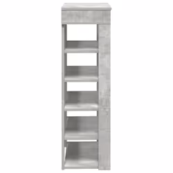 vidaXL Shoe Rack Shoe Cabinet Holder Hall Shoe Storage Shelf Engineered Wood - concrete grey, 60 cm - Additional view 4