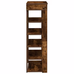 vidaXL Shoe Rack Shoe Cabinet Holder Hall Shoe Storage Shelf Engineered Wood - smoked oak, 60 cm - Additional view 4