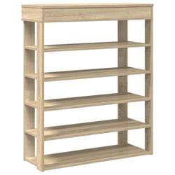 vidaXL Shoe Rack Shoe Cabinet Holder Hall Shoe Storage Shelf Engineered Wood - sonoma oak, 80 cm