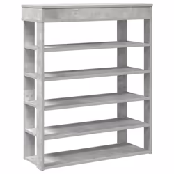 vidaXL Shoe Rack Shoe Cabinet Holder Hall Shoe Storage Shelf Engineered Wood - concrete grey, 80 cm