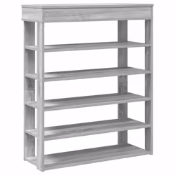 vidaXL Shoe Rack Shoe Cabinet Holder Hall Shoe Storage Shelf Engineered Wood - grey sonoma, 80 cm