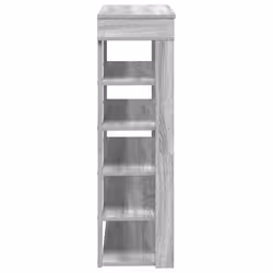 vidaXL Shoe Rack Shoe Cabinet Holder Hall Shoe Storage Shelf Engineered Wood - grey sonoma, 80 cm - Additional view 4