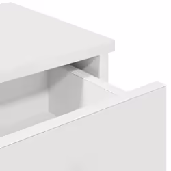 vidaXL Wall Shelf with Drawers White 60x25x15 cm Engineered Wood - white, 60 x 25 x 15 cm - Additional view 7