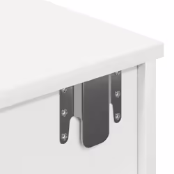 vidaXL Wall Shelf with Drawers White 60x25x15 cm Engineered Wood - white, 60 x 25 x 15 cm - Additional view 8