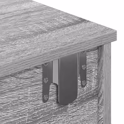 vidaXL Wall Shelf with Drawers White 60x25x15 cm Engineered Wood - grey sonoma, 60 x 25 x 15 cm - Additional view 8