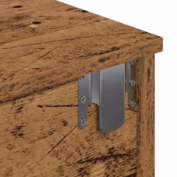 vidaXL Wall Shelf with Drawers White 60x25x15 cm Engineered Wood - old wood, 80 x 31 x 17 cm - Additional view 8