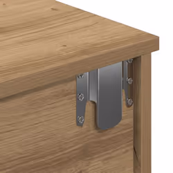 vidaXL Wall Shelf with Drawers Artisian Engineered Wood - 80 x 31 x 17 cm - Additional view 8