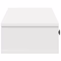 vidaXL Wall Shelf with Drawers White 60x25x15 cm Engineered Wood - white, 100 x 34 x 19 cm - Additional view 4