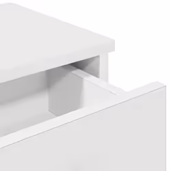 vidaXL Wall Shelf with Drawers White 60x25x15 cm Engineered Wood - white, 100 x 34 x 19 cm - Additional view 7
