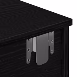 vidaXL Wall Shelf with Drawers White 60x25x15 cm Engineered Wood - black, 100 x 34 x 19 cm - Additional view 8