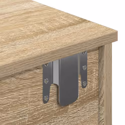vidaXL Wall Shelf with Drawers White 60x25x15 cm Engineered Wood - sonoma oak, 100 x 34 x 19 cm - Additional view 8