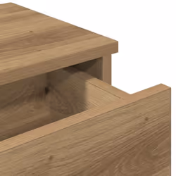vidaXL Wall Shelf with Drawers White 60x25x15 cm Engineered Wood - artisan oak, 100 x 34 x 19 cm - Additional view 7