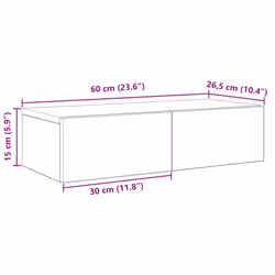 VidaXL 859968 shelve Wood White