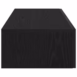 vidaXL Wall Shelf with Drawers Floating Storage Display Shelf Engineered Wood - black, 60 x 26.5 x 15 cm - Additional view 4
