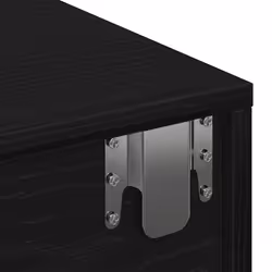 vidaXL Wall Shelf with Drawers Floating Storage Display Shelf Engineered Wood - black, 60 x 26.5 x 15 cm - Additional view 8