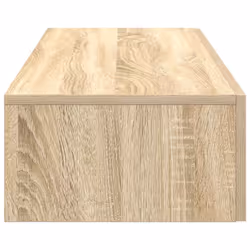 vidaXL Wall Shelf with Drawers Floating Storage Display Shelf Engineered Wood - sonoma oak, 60 x 26.5 x 15 cm - Additional view 4