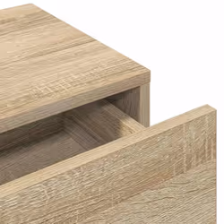 vidaXL Wall Shelf with Drawers Floating Storage Display Shelf Engineered Wood - sonoma oak, 60 x 26.5 x 15 cm - Additional view 7