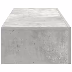 vidaXL Wall Shelf with Drawers Floating Storage Display Shelf Engineered Wood - concrete grey, 60 x 26.5 x 15 cm - Additional view 4