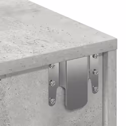 vidaXL Wall Shelf with Drawers Floating Storage Display Shelf Engineered Wood - concrete grey, 60 x 26.5 x 15 cm - Additional view 8