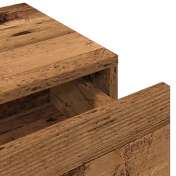 vidaXL Wall Shelf with Drawers Floating Storage Display Shelf Engineered Wood - old wood, 60 x 26.5 x 15 cm - Additional view 6