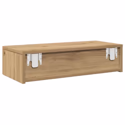 vidaXL Wall Shelf with Drawers Floating Storage Display Shelf Engineered Wood - artisan oak, 60 x 26.5 x 15 cm - Additional view 5