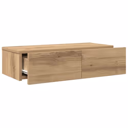 vidaXL Wall Shelf with Drawers Floating Storage Display Shelf Engineered Wood - artisan oak, 60 x 26.5 x 15 cm - Additional view 6