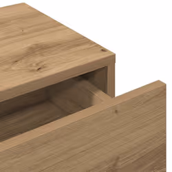 vidaXL Wall Shelf with Drawers Floating Storage Display Shelf Engineered Wood - artisan oak, 60 x 26.5 x 15 cm - Additional view 7