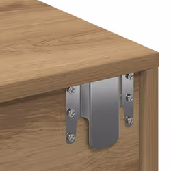 vidaXL Wall Shelf with Drawers Floating Storage Display Shelf Engineered Wood - artisan oak, 60 x 26.5 x 15 cm - Additional view 8